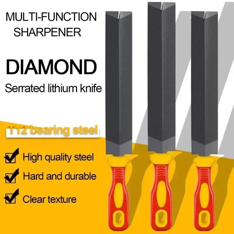 Diamond-Shaped File 6/8 Inch – Saw Sharpening & Grinding Tool Diamond Hand File Babs
