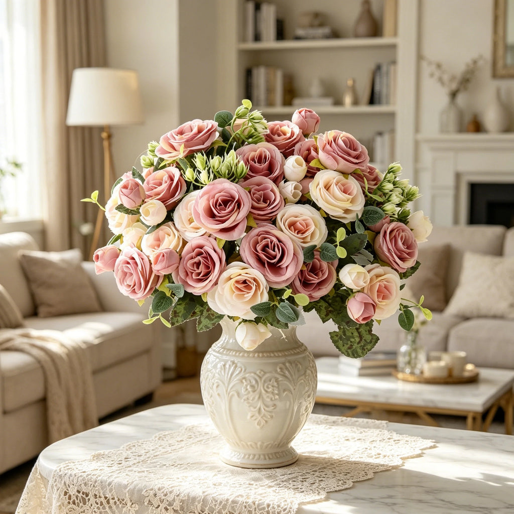 Silk Peony Artificial Flower Bouquet – Wedding & Home Décor Artificial Flower Bouquet Babs