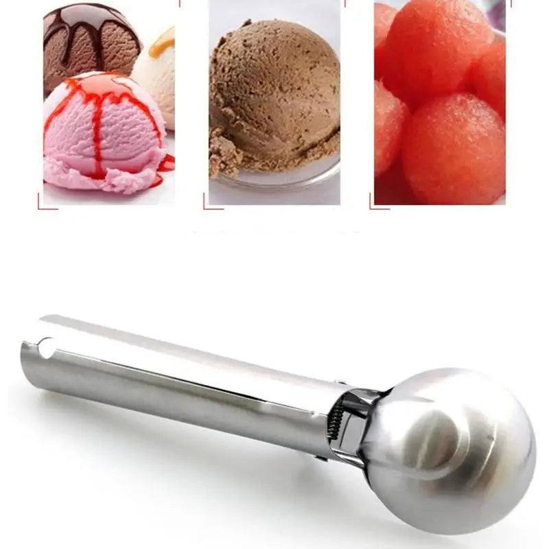 Stainless Steel Ice Cream Scoop – Non-Stick Fruit & Cake Ice Cream Scoop Babs
