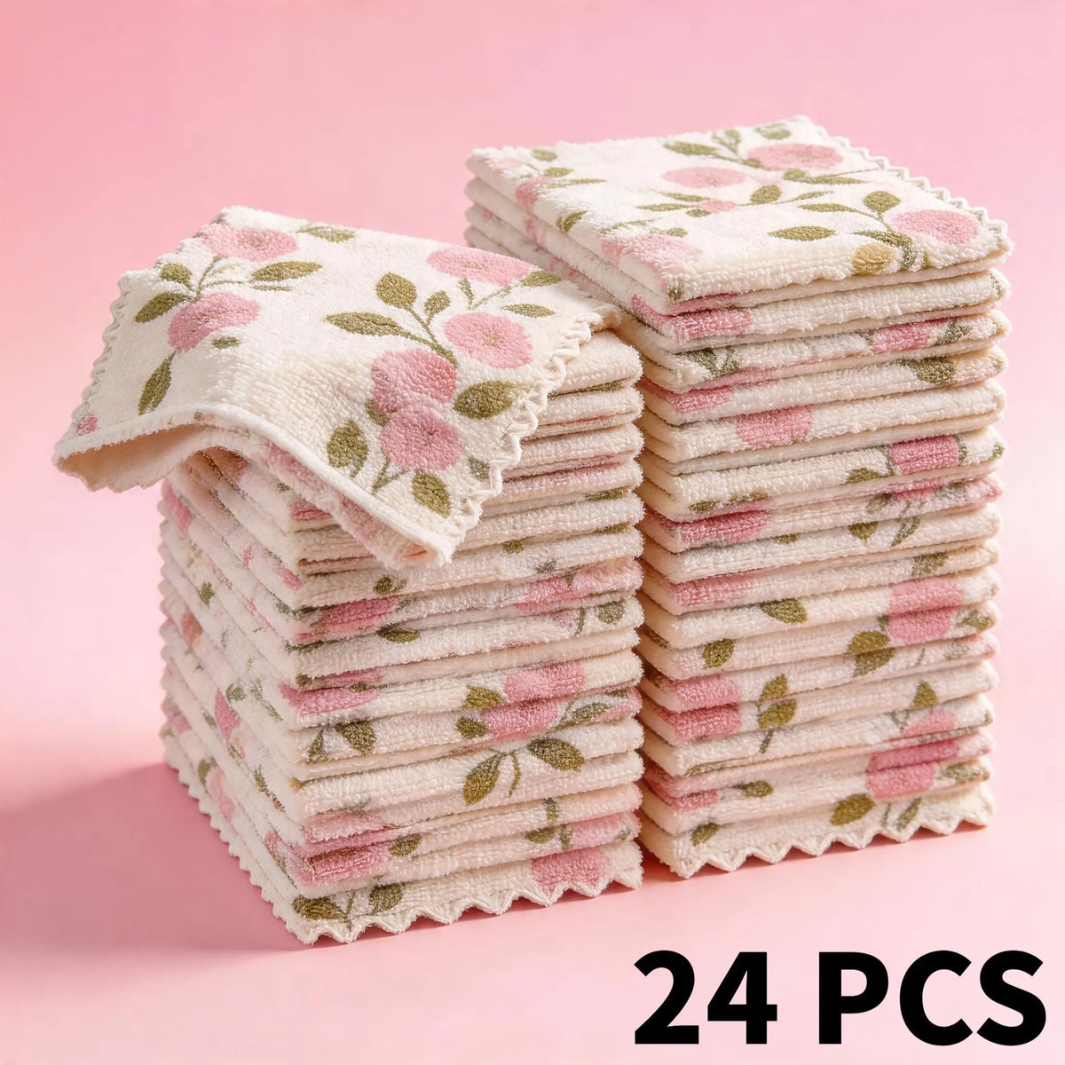Floral Microfiber Dish Cloths – Absorbent Kitchen Cleaning Rags Microfiber Dish Cloths Babs MULTI