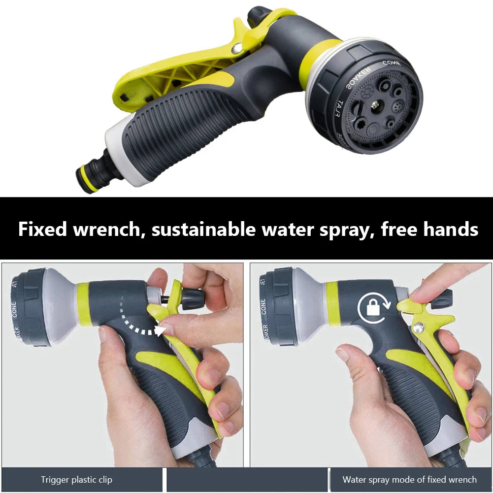 8-Mode High-Pressure Garden Hose Nozzle – Car Wash & Watering Garden Hose Nozzle Babs
