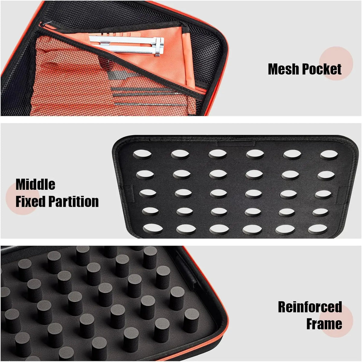 Chainsaw Chain Storage Case – Anti-Tangle, Fits 6–12 Chains Chainsaw Chain Case Babs
