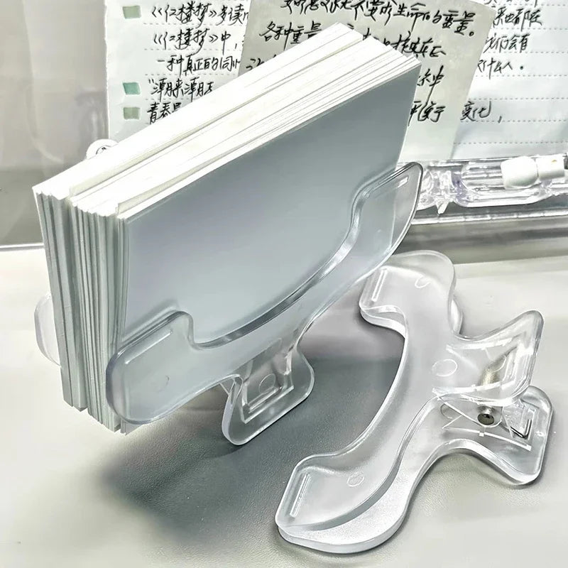 Frosted Transparent Book Page Holder Clip | Kawaii Desk Accessory Book Page Holder Clip Babs
