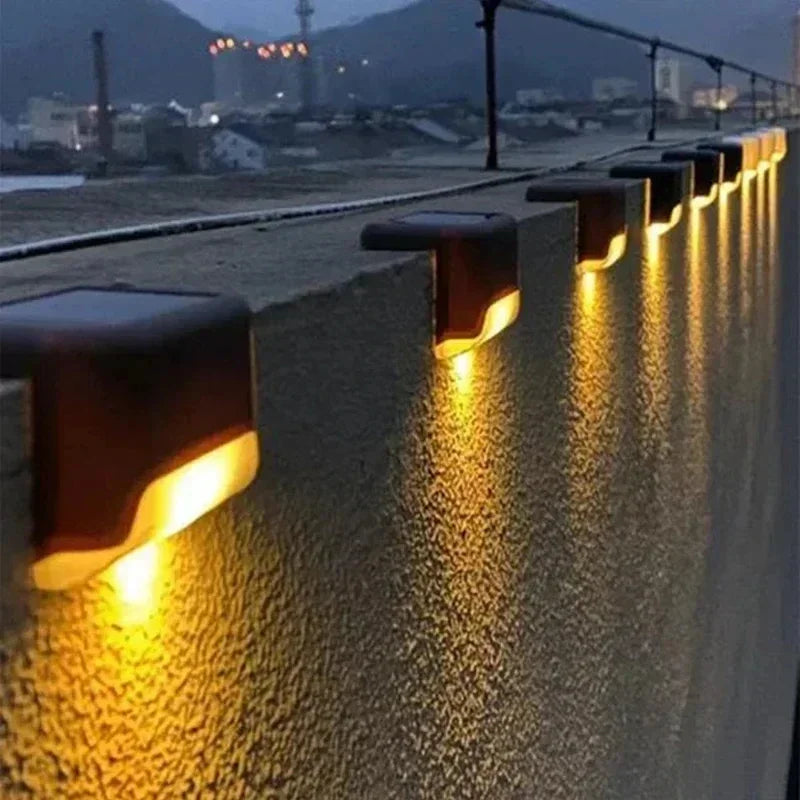 Solar LED Step Lights Outdoor Waterproof Deck & Stair Lamp Solar Step Light Babs