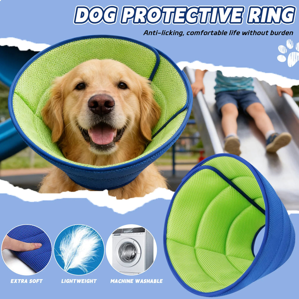 Soft Dog Recovery Cone Collar – All Sizes, Breathable Mesh Pet Recovery Collar Babs