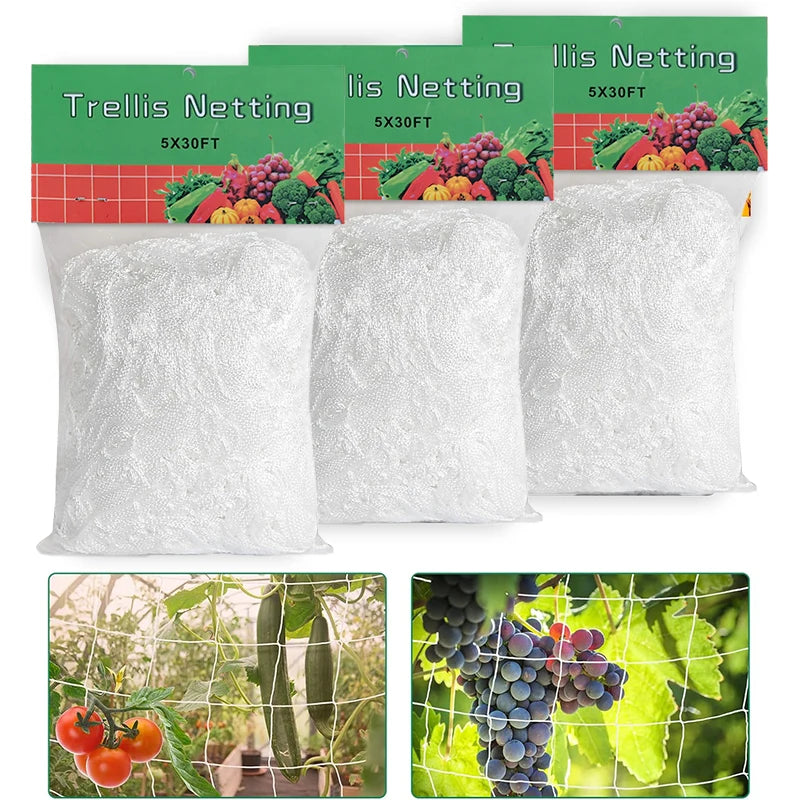 Garden Plant Trellis Netting – Square Mesh for Climbing Plants Garden Trellis Netting Babs