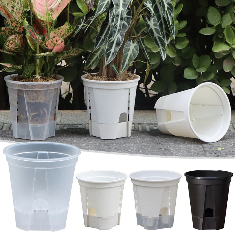 Transparent Self-Watering Orchid Planter – Breathable Lazy Pot Self-Watering Planter Babs