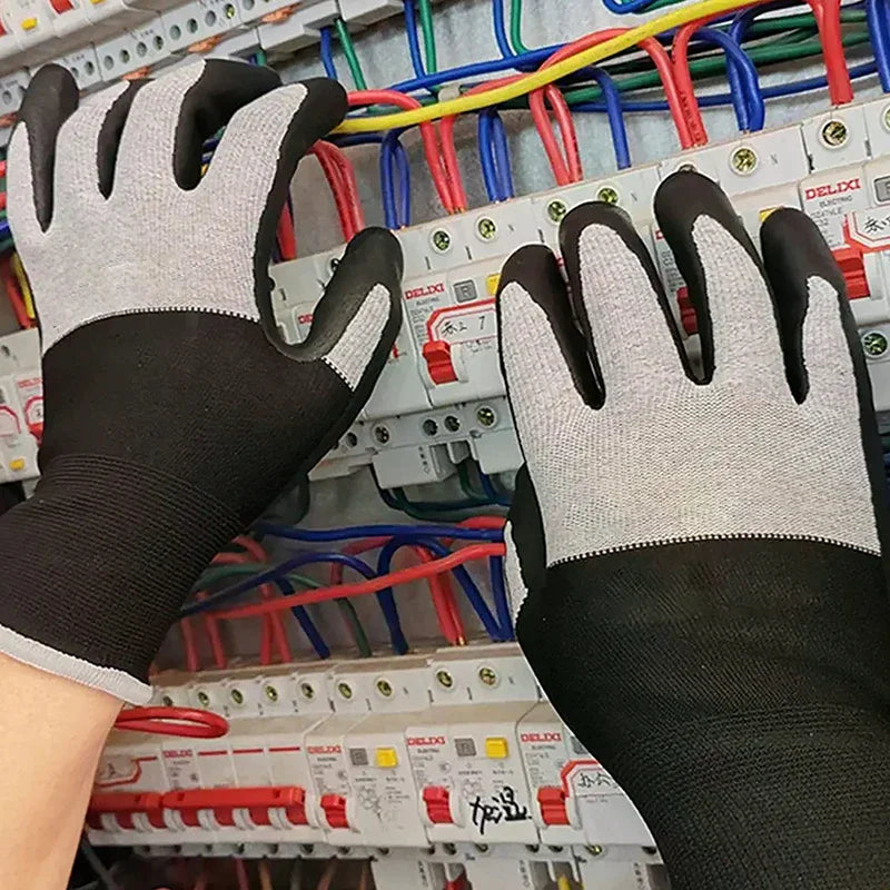 Ultrathin Rubber Insulating Gloves 400V/500V Touch Screen Safe Electrical Safety Gloves Babs