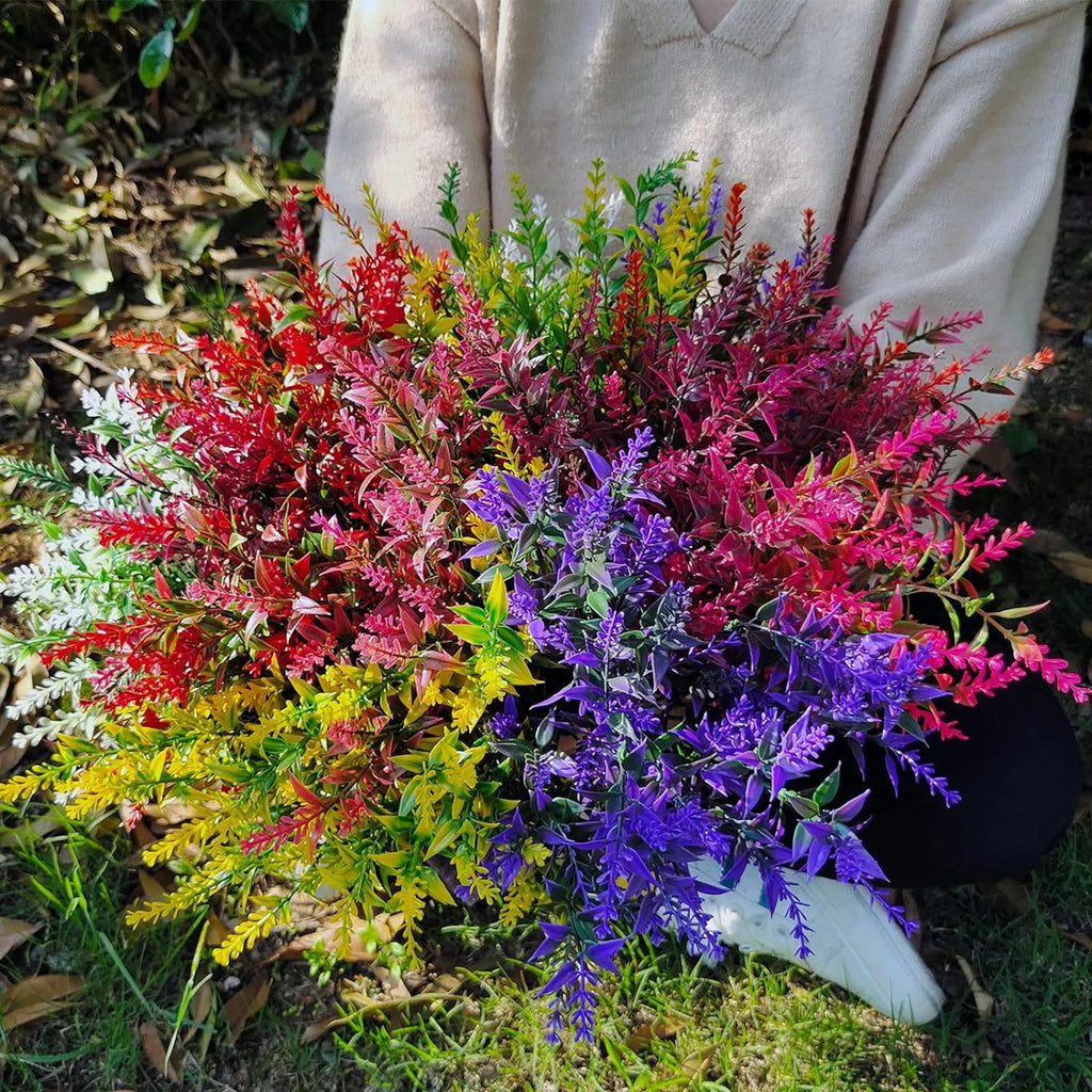 12PCS Artificial Lavender Stems – Wedding, Home & Garden Decor Artificial Flower Stems Babs