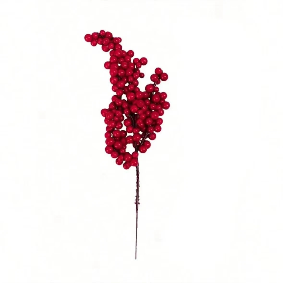 Artificial Holly Red Berry Branch – Christmas & Home Décor Artificial Holly Decor Babs 4 3pcs