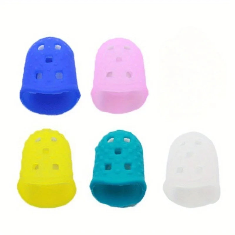 5-Pack Silicone Finger Thimbles – Breathable Guitar Finger Covers Guitar Finger Covers Babs