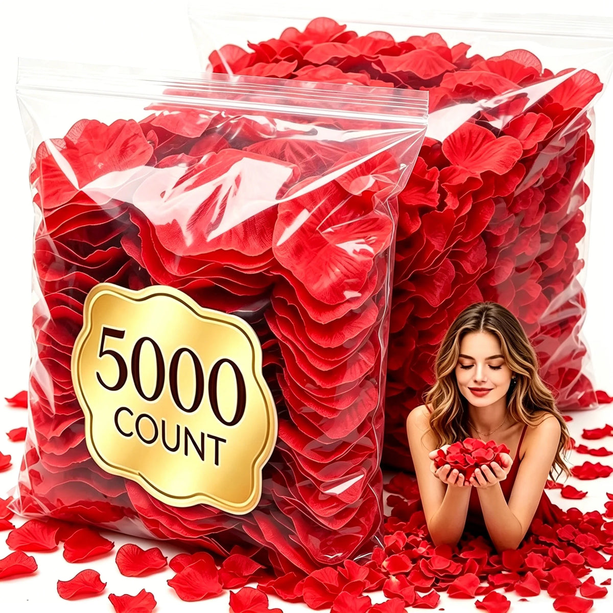 Artificial Silk Rose Petals – Wedding, Valentine's & Party Décor Artificial Flower Petals Babs