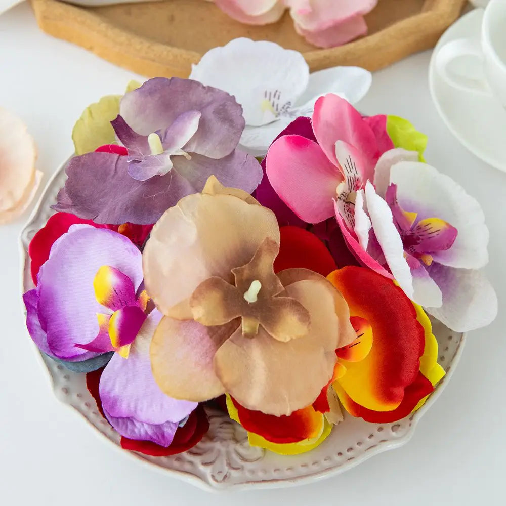 Silk Moth Orchid Artificial Flowers 5/10pcs – Wedding & Home Décor Artificial Silk Flowers Babs