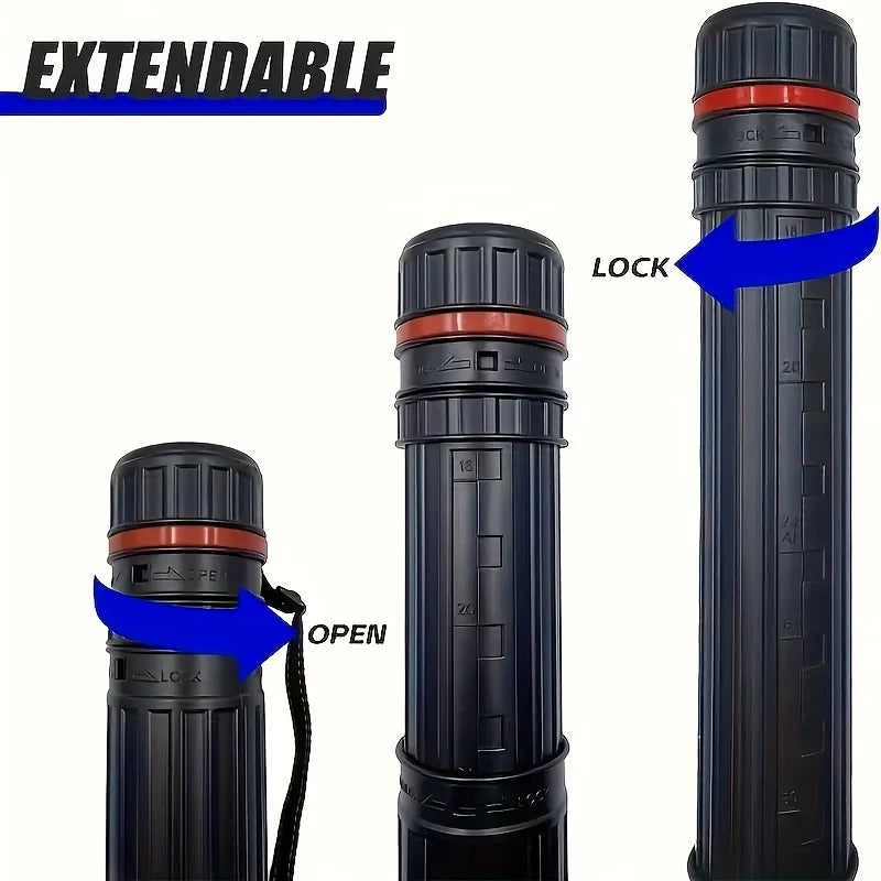 Portable Drawing Tube – Adjustable Art Storage with Shoulder Strap Art Storage Tube Babs