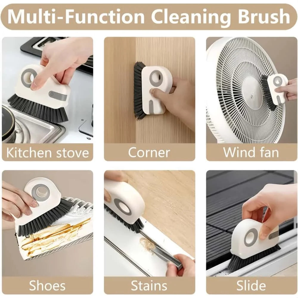 2-in-1 Window Track Crevice Brush with Built-in Scraper Crevice Cleaning Brush Babs