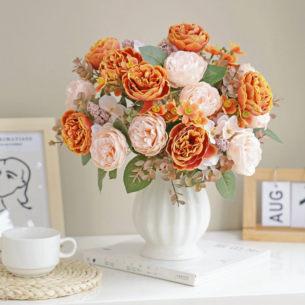 Artificial Silk Peony Flowers for Wedding & Home Décor Artificial Silk Flowers Babs