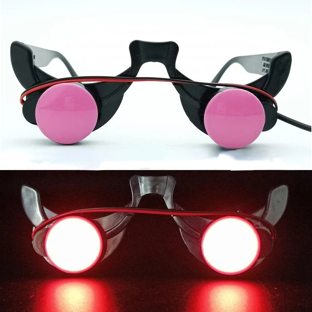 LED Glow Glasses – Demon Devil Clown Cosplay Party Prop LED Party Glasses Babs