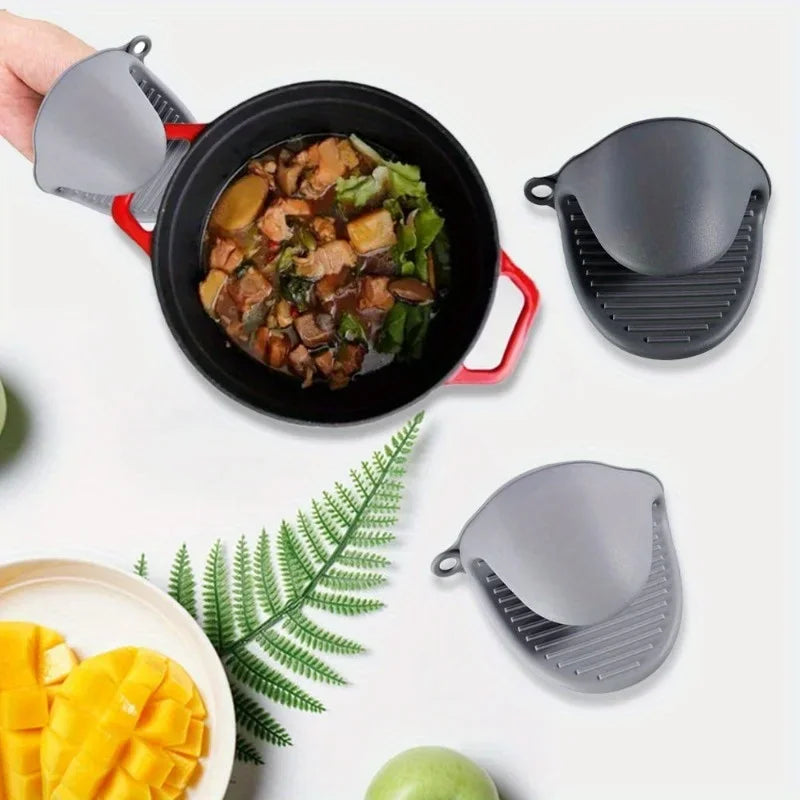 2PCS Silicone Oven Mitts – Heat Resistant Pot Holders & Hot Pads Oven Mitts & Pot Holders Babs