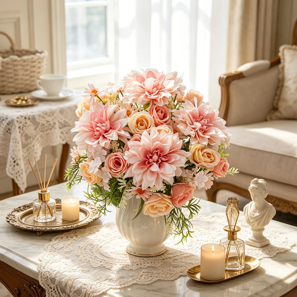 Artificial Silk Rose Bouquet for Weddings & Home Décor Artificial Flower Bouquet Babs