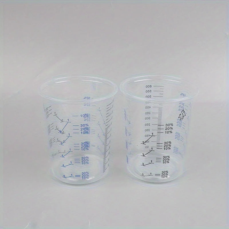 Disposable Plastic Paint Mixing & Measuring Cups – Clear Paint Mixing Cups Babs