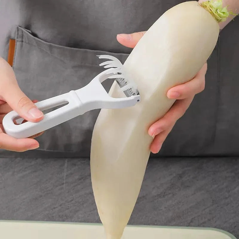 Julienne Peeler & Vegetable Grater – Stainless Steel Slicer Julienne Peeler Grater Babs
