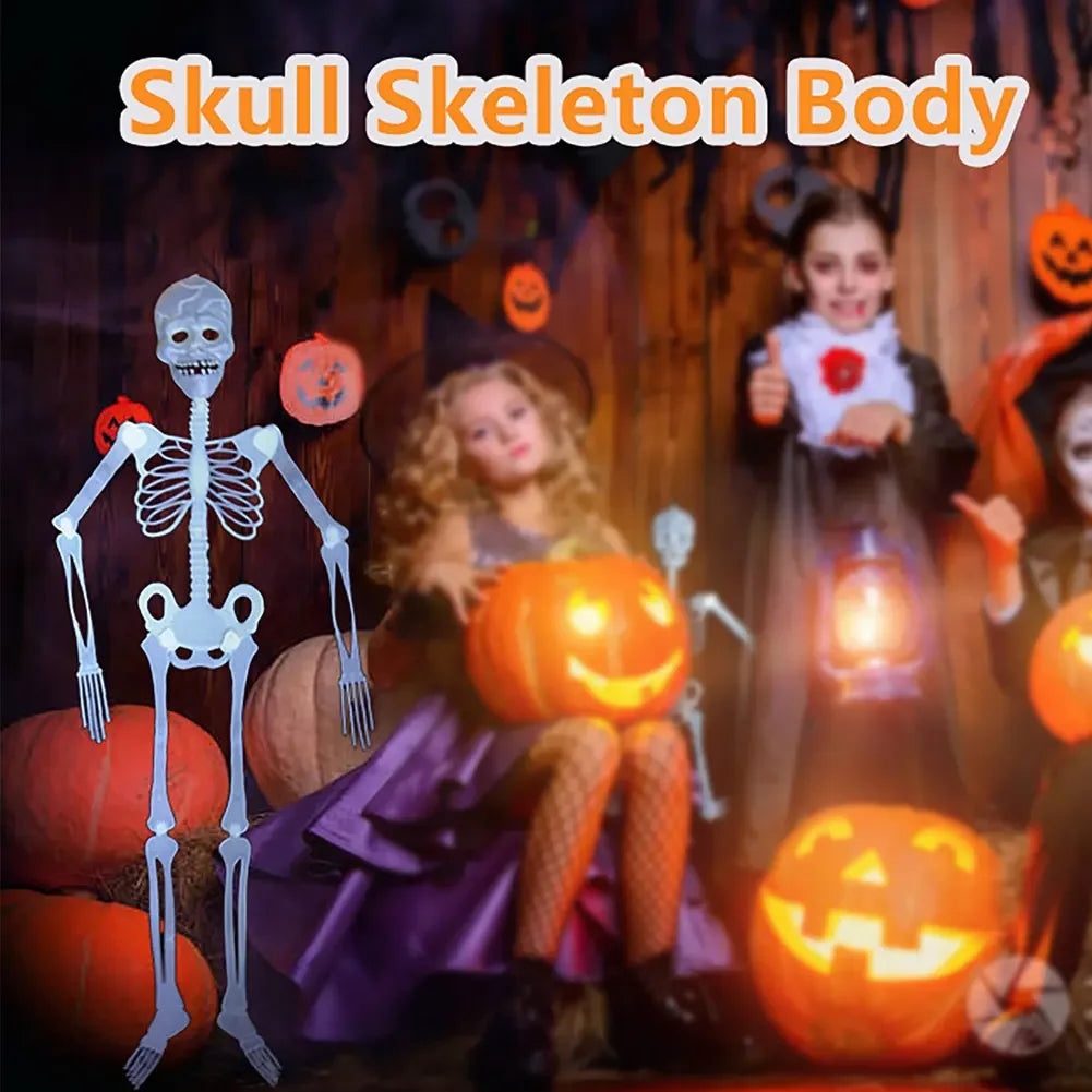 Glow-in-the-Dark Skeleton Halloween Hanging Prop Decoration Halloween Decoration Prop Babs