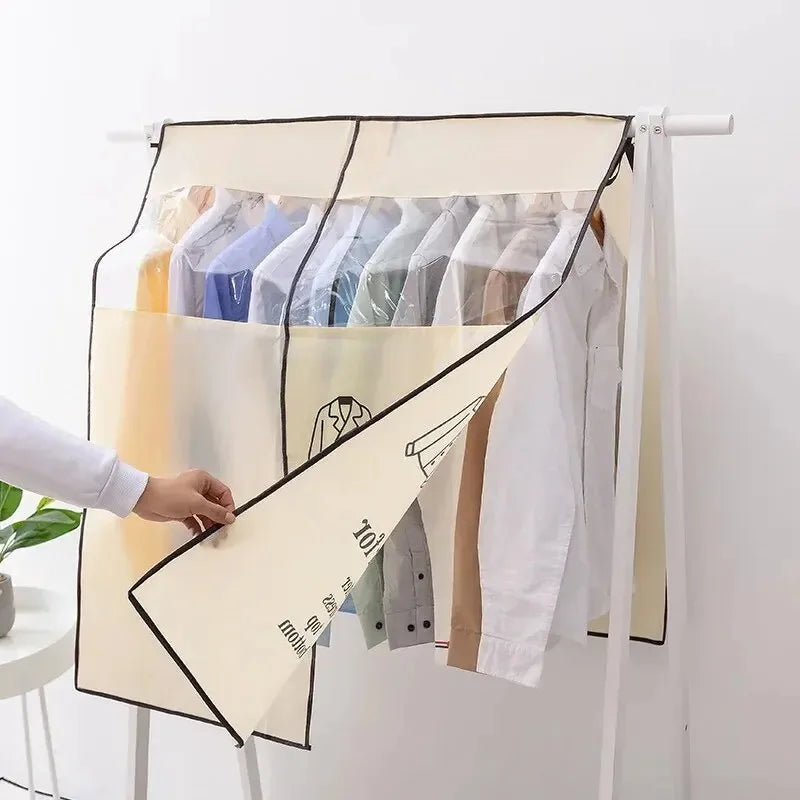 Non-Woven Garment Dust Cover | Hanging Clothes Rack Protector Garment Dust Cover Babs