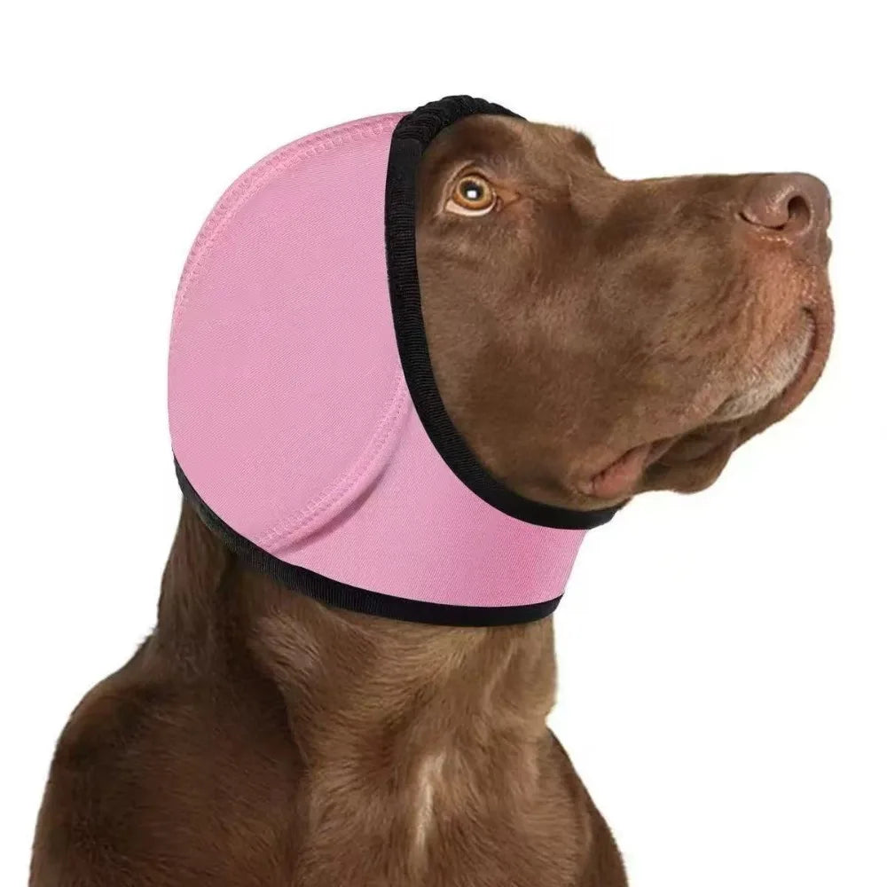 Dog Calming Ear Covers – Waterproof Noise Reducing Earmuffs Dog Ear Covers Babs Pink M