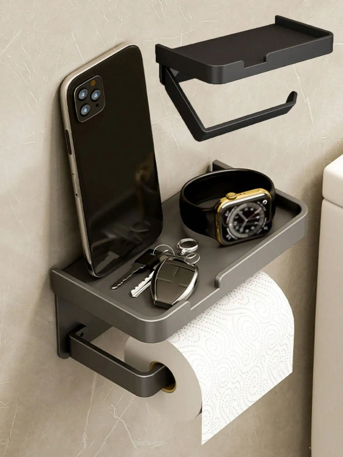 Stainless Steel Toilet Paper Holder – Adhesive or Screw Mount Toilet Paper Holder Babs