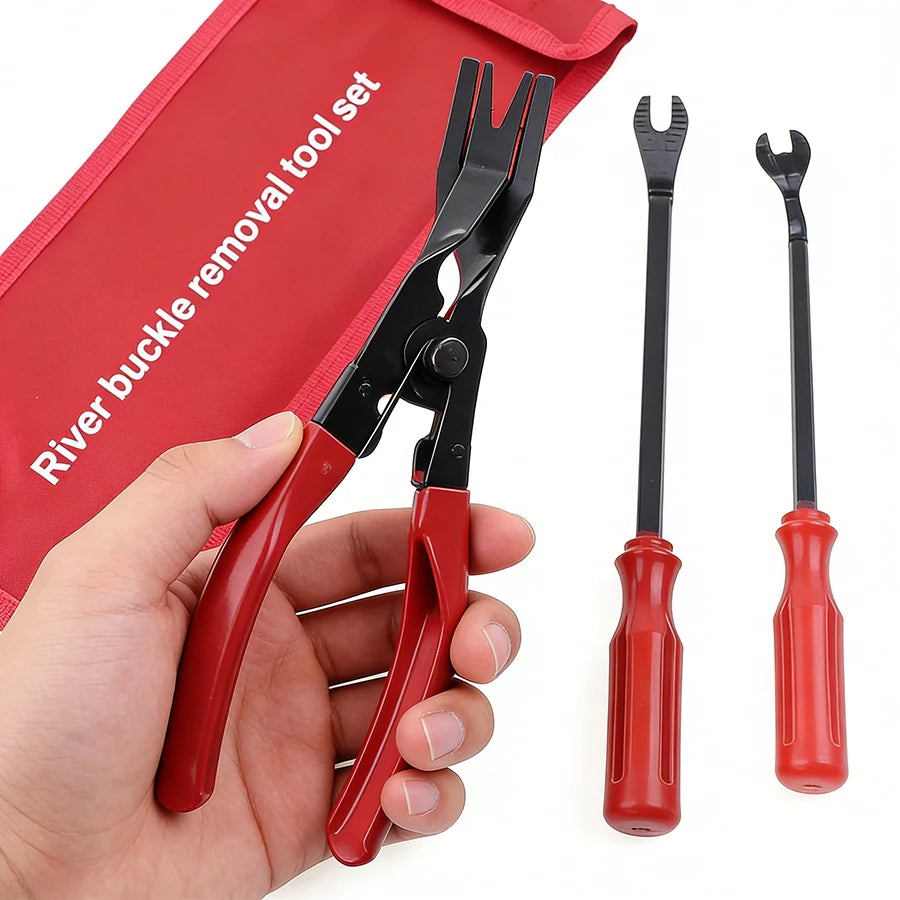 Car Trim Fastener Remover & Rivet Pry Tool Kit Auto Trim Pry Tool Babs