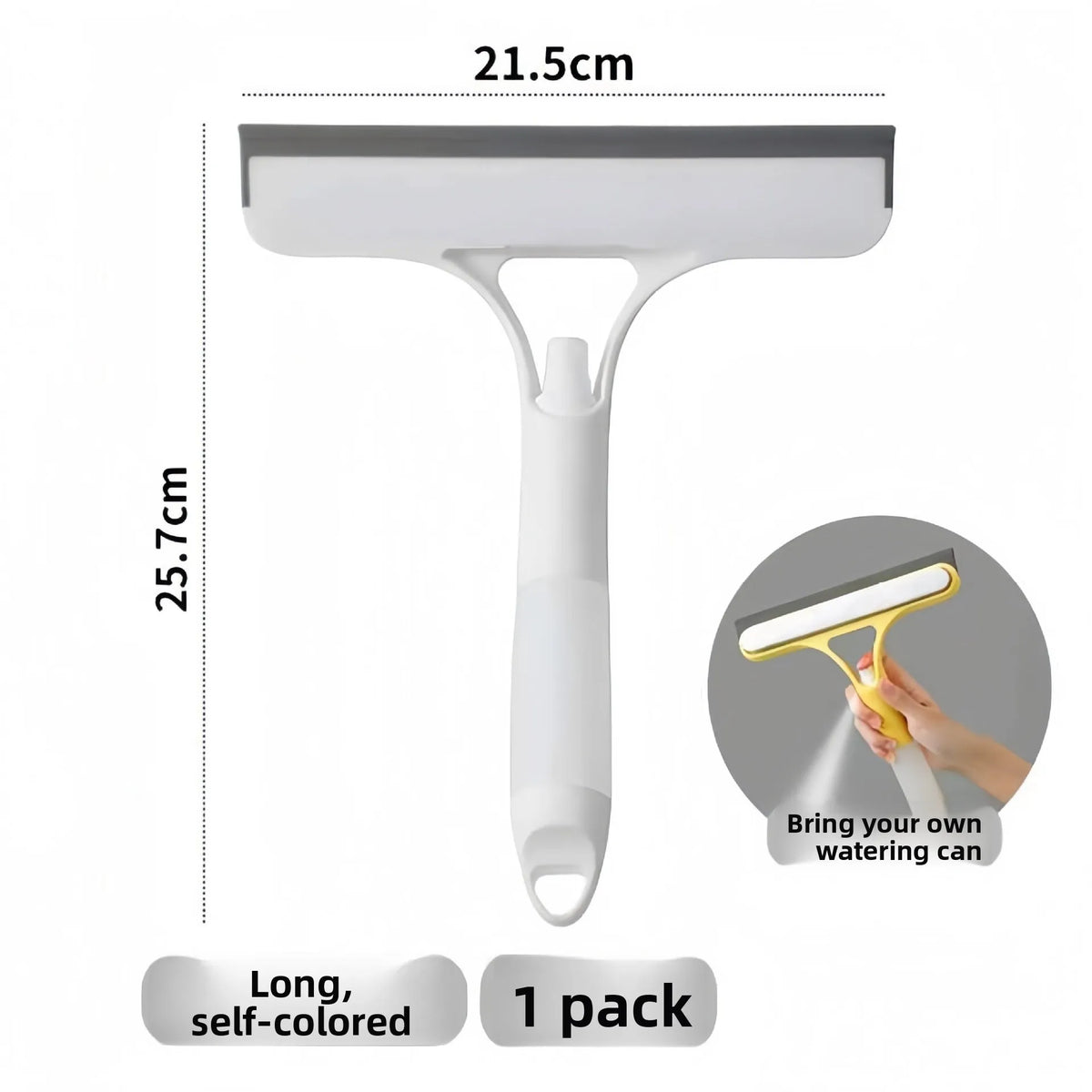 3-in-1 Squeegee Scraper Window & Mirror Glass Cleaner Tool Window Squeegee Tool Babs WHITE