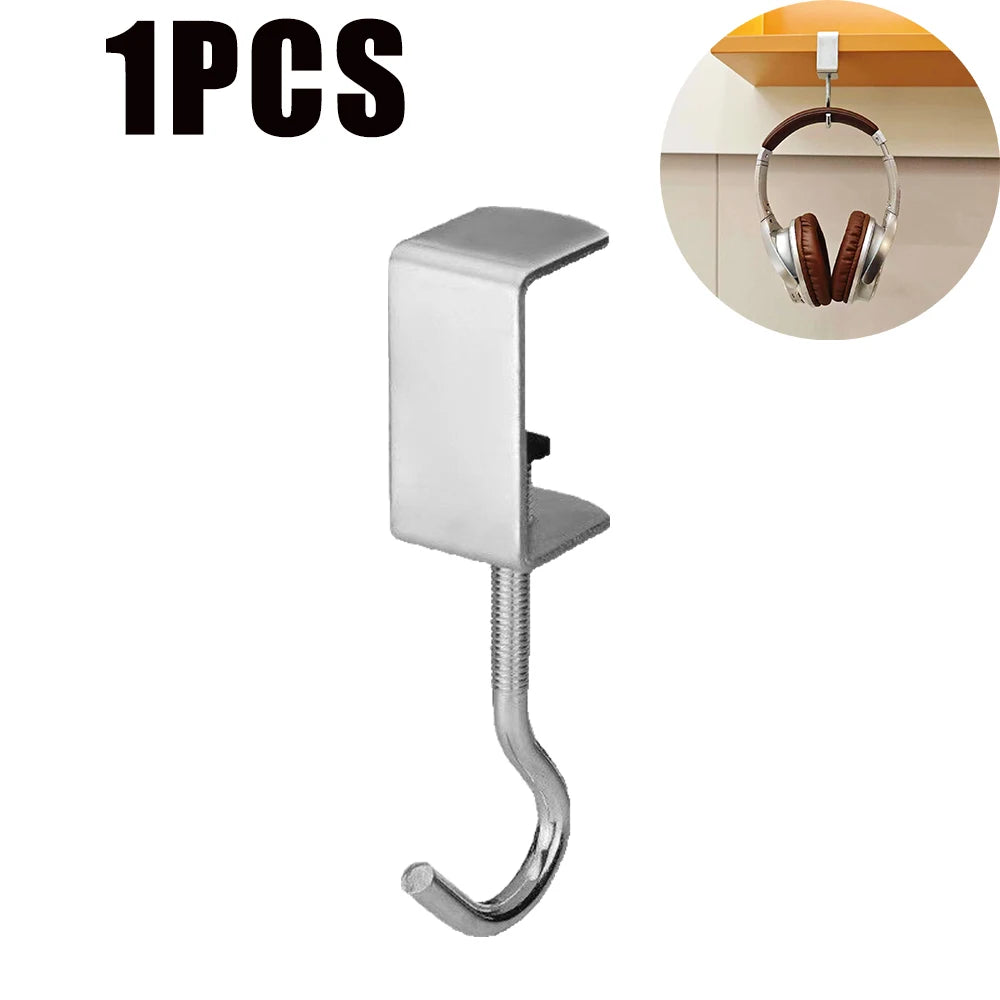 Adjustable Heavy-Duty Desk Hook – No Adhesive Clamp Organizer Desk Clamp Hook Babs 1PCS