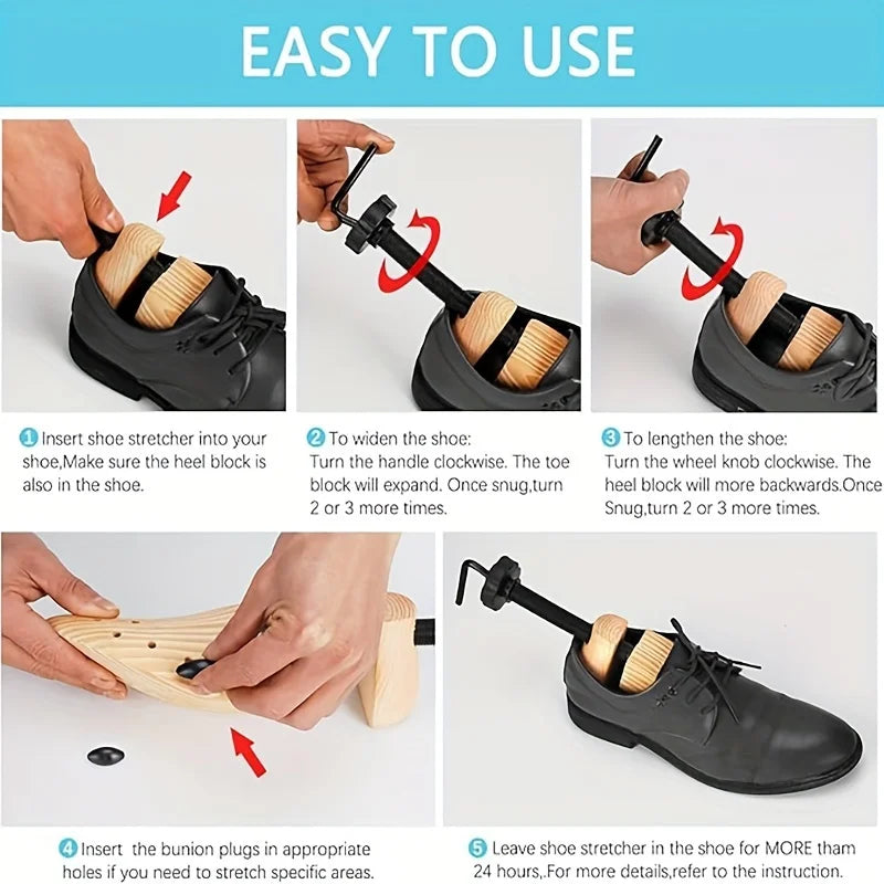 Wooden Shoe Stretcher – Unisex Widener for Wide Feet Shoe Stretcher Babs