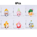 Mini Gnome Figurines Set of 6 – Resin Elf Garden & Xmas Decor Resin Gnome Figurines Babs 6Pcs