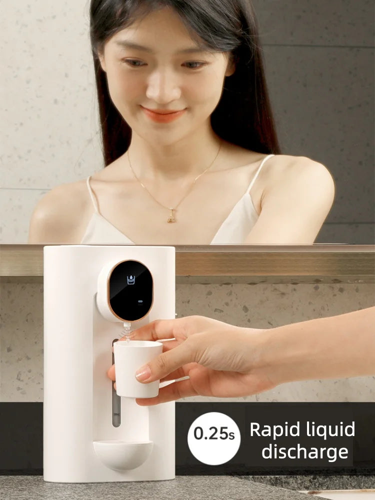 Wall-Mounted Mouthwash Dispenser with 2 Cups | USB-C Rechargeable Mouthwash Dispenser Babs