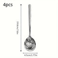 4pcs Hammered Stainless Steel Soup Spoons – Korean Style Soup Spoon Set Babs 4pcs
