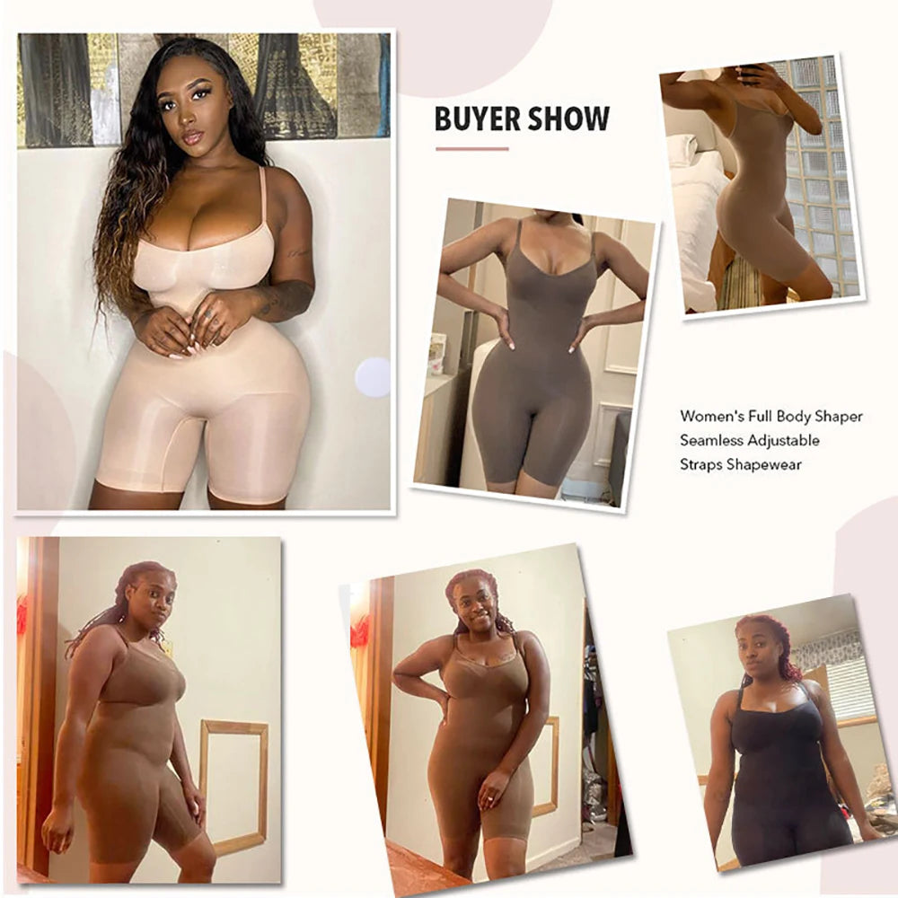 Women's Seamless Full Body Shaper Bodysuit – Tummy Control Shapewear Bodysuit Babs