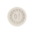 Rose Leaf Border Silicone Mold for DIY Resin Mirror Frames Resin Craft Mold Babs White