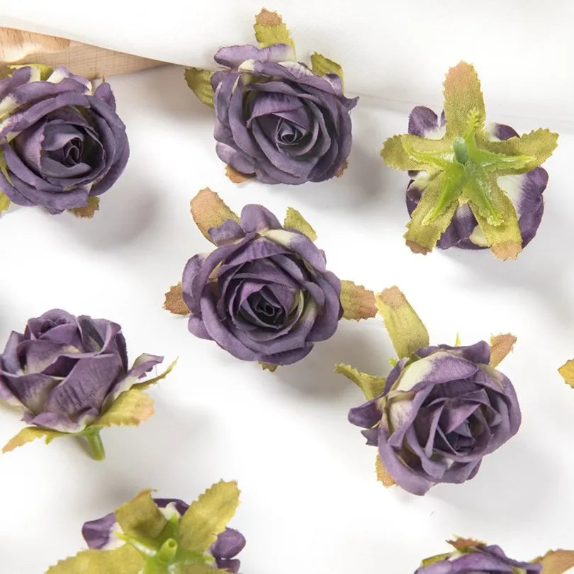 Silk Rose Buds Artificial Flowers 30/100pcs – Wedding & Decor Artificial Silk Flowers Babs colour 9 30pieces