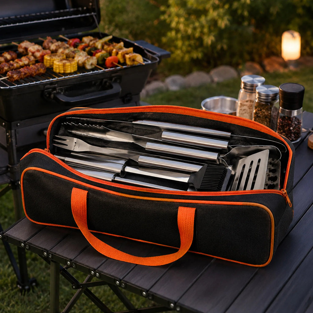 Heavy-Duty BBQ Grill Tool Storage Bag – Large Capacity BBQ Tool Storage Bag Babs