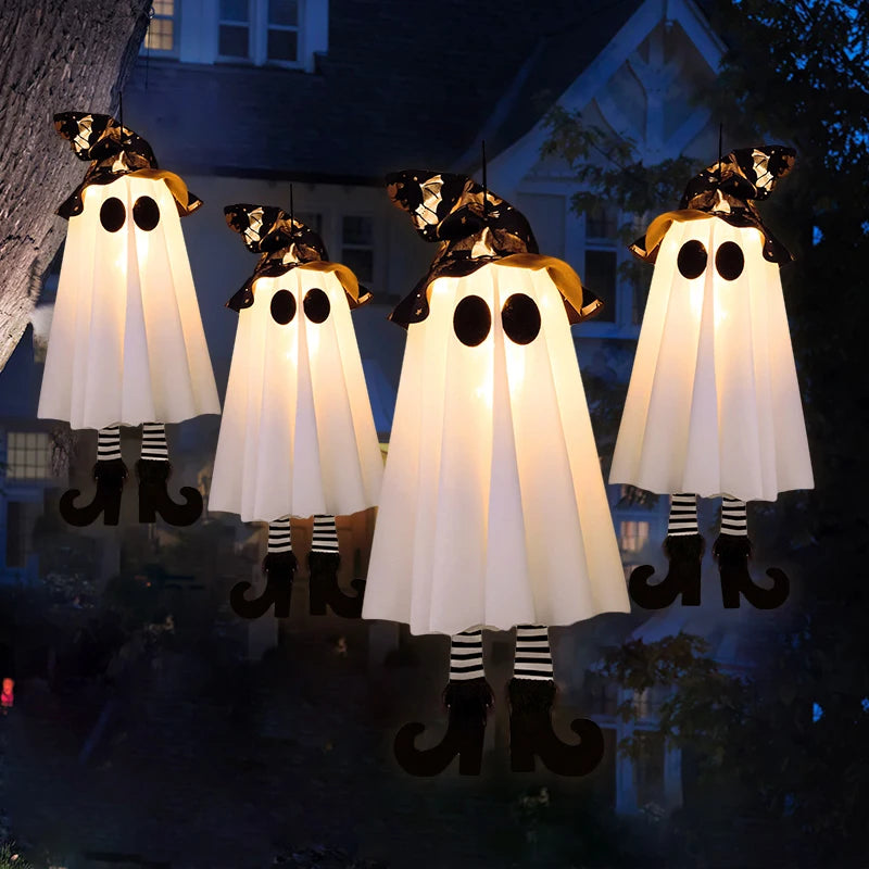 Halloween LED Witch & Ghost Hanging Decorations – 1/2/3pcs Halloween Hanging Decoration Babs