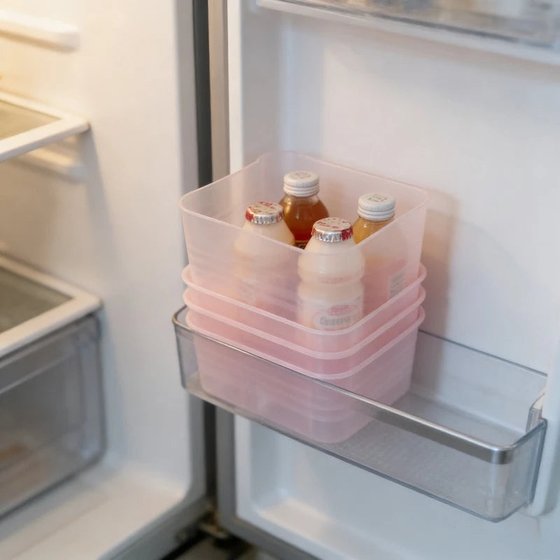 10-Piece Food Grade Fridge Door Storage Organizer Boxes Fridge Organizer Boxes Babs