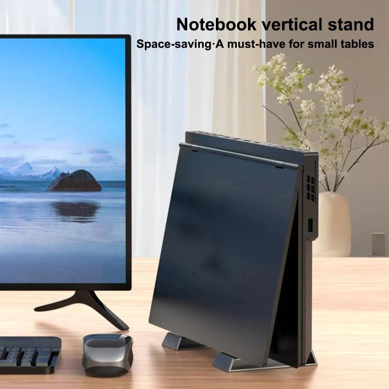 Vertical Laptop & Tablet Stand – ABS Desk Organizer Vertical Laptop Stand Babs