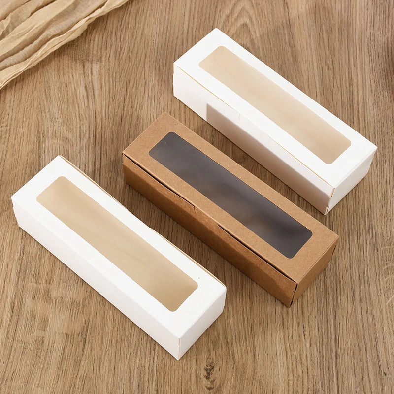 Macaron Cookie Dessert Boxes with Clear Window – 10–30 Pcs Bakery Gift Boxes Babs