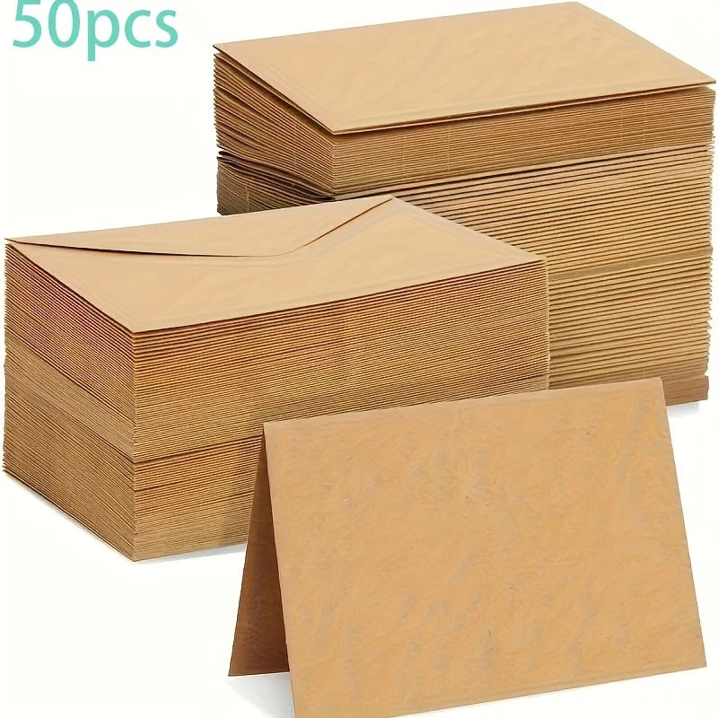20/50pcs Kraft Paper Envelopes – Cards & Wedding Invitations Kraft Paper Envelopes Babs 50pcs