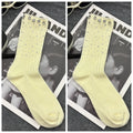 Women's Rhinestone Cotton Ankle Socks – Warm & Stylish Rhinestone Ankle Socks Babs white One Size