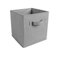 Foldable Fabric Cube Storage Bins with Handles – Organizer Cube Storage Bins Babs Black 1Pc