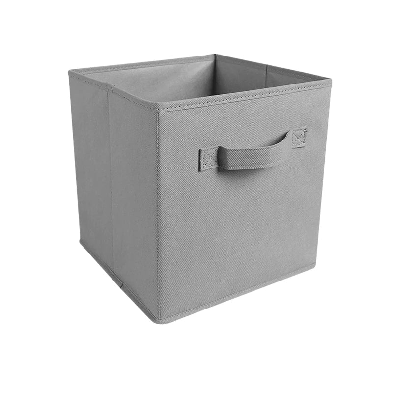 Foldable Fabric Cube Storage Bins with Handles – Organizer Cube Storage Bins Babs Black 1Pc