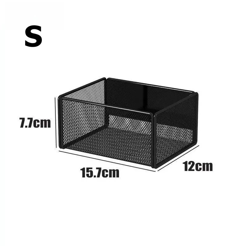 Magnetic Spice Rack Hanging Basket – Fridge & Wall Shelf Magnetic Storage Rack Babs S black