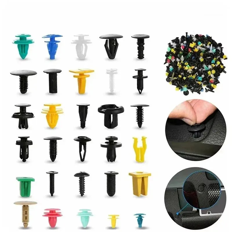Universal Car Plastic Clips Fastener Assortment Kit – 50/1000 Pcs Auto Fastener Clip Kit Babs
